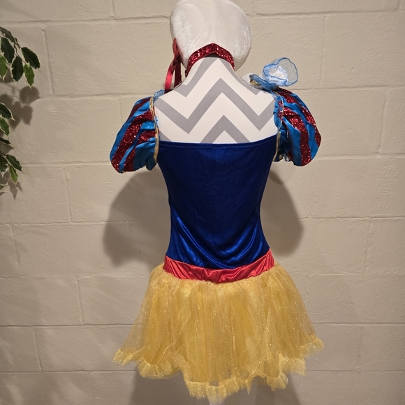 Disney JR Ladies Snow White 6 PIECE Costume Medium 7 - 9 Cosplay Halloween New. - Picture 4 of 10